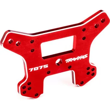 RC náhradní díl Traxxas vež tlumičů zadní hliníková červeně eloxovaná (pro Sledge) (9638R)