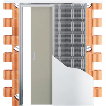 Stavební pouzdro 1220 mm - Stavební pouzdro JAP AKTIVE II Výška: 211,2 cm, Typ příčky: SDK, Tloušťka příčky: 15 cm