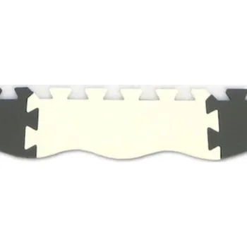 Pěnový koberec EVA kraj vlna bílý Toyformat - Malý Génius krajvlwh