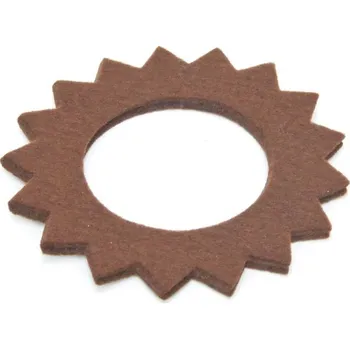 Vánoční dekorace MOTOMAX, s.r.o. Dečka/filc víčka nádrže - hnědá hvězda *M