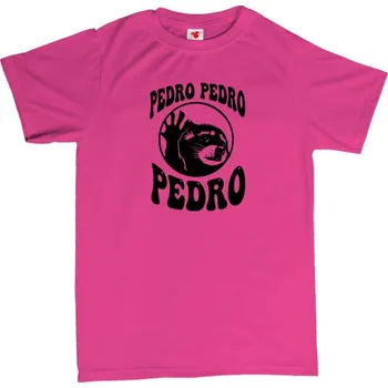 Žertovný předmět Pedro Pedro Pedro - Jaxomy - pánské tričko s potiskem 3XL růžová - fuschia Černá - 402