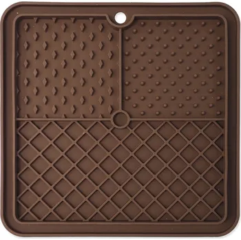 lízací podložka EPICPET Podložka lízací Epic Pet Lick&Snack čtverec hnědý 20x20cm