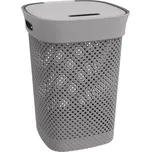 DEAHOME Koš na špinavé prádlo WOOLLY 50 l, šedý