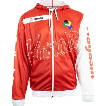 Pánská mikina Mikina s kapucí Karate WKF - červená/bílá, 19341-41 XS