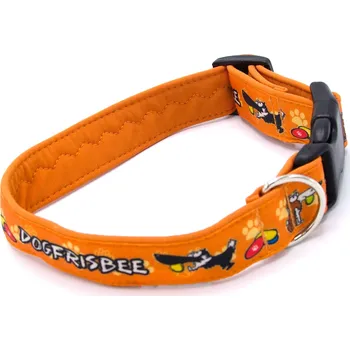 Obojek pro psa Pamlskový Ráj Obojek pro psa - dogfrisbee Barva: oranžová