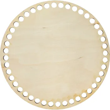 Výtvarná sada Dno na košík DNO na pletené/háčkované košíky, 18 cm, 1 kus