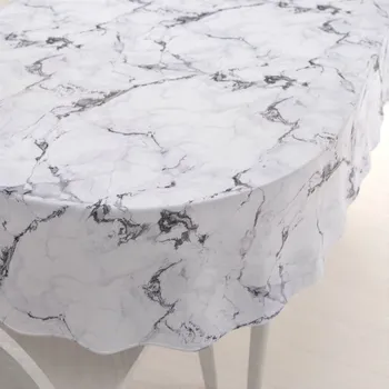 ubrus Dekorační oválný ubrus PM-064 Šedý mramor 100x140 cm