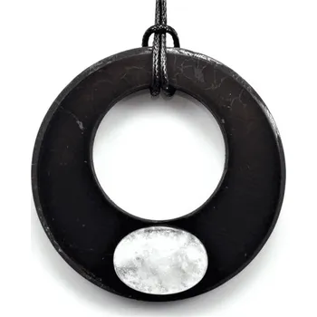 Šperk Milujeme Kameny Šungit s křišťálem - přívěsek 363455