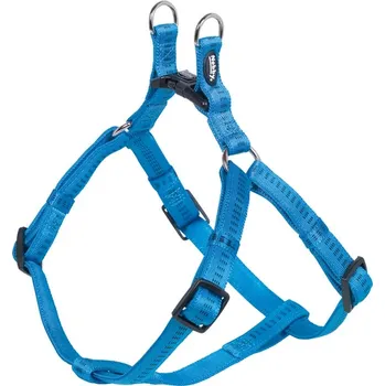 Postroj pro psa Nobby SOFT GRIP postroj nylon S-M 40-56cm / 15mm světle modrá