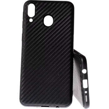 Pouzdro na mobilní telefon Pouzdro Carbon Matt Samsung Galaxy M20 M205 Černé
