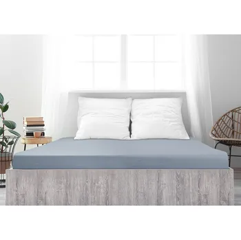 Prostěradlo B.E.S. - Petrovice, s.r.o. Prostěradlo Jersey česaná bavlna MAKO - Šedá Rozměr: 200 x 200