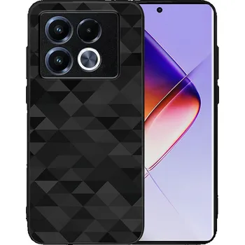 Pouzdro na tablet VSECHNONAMOBIL 96171 MY ART Ochranný kryt pro Infinix Note 40 Pro / 40 Pro+ 5G BLACK TRIANGLES (232)