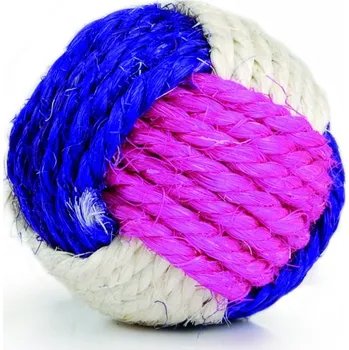 Hračka pro kočku Beeztees Míček ze sisalového vlákna s catnipem 6cm