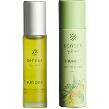 Unisex parfém Kvitok Senses Roll-on olejový parfém Thunder (10 ml) - zelená unisex vůně