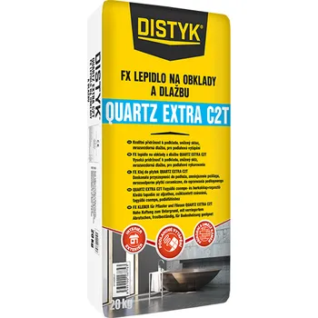 Průmyslové lepidlo FX lepidlo na obklady a dlažbu QUARTZ EXTRA C2T DISTYK Line 20 kg šedá