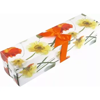 Dárková krabička Dárková krabička na láhev - Květiny