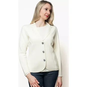 Dámské sako Dámské vlněné sako Merino Béžová XL