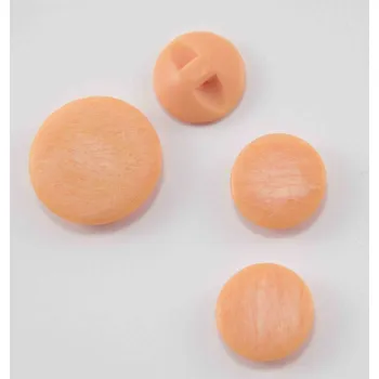 Knoflík Knoflík se spodním přišitím - meruňková - průměr 1,5 cm