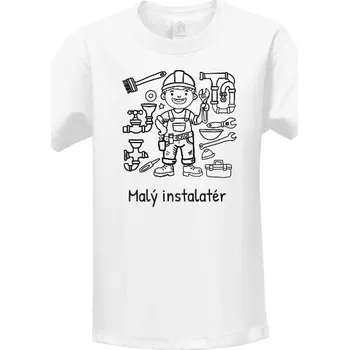 Tričko s potiskem Malý instalatér dětské