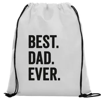 Sportovní vak Vak na záda - Best dad ever Růžová