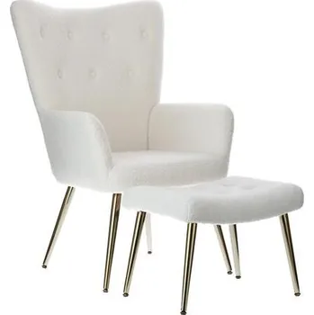 Masážní křeslo Relaxační křeslo s podnožkou Gold Luxury