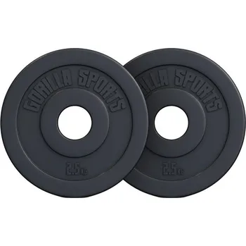 Gorilla Sports Sada zátěžových desek 2 x 2,5 kg