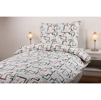 Povlečení JAN peří Povlečení bavlna - renforce - barevné bludiště - Povlečení bavlna - renforce - barevné bludiště - souprava povlečení 70x90 + 140x200