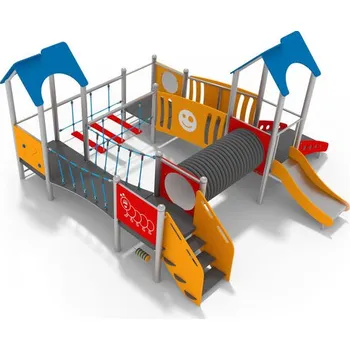 Dětské hřiště Playground System Dětské hřiště z nerezu se skluzavkou - 11580