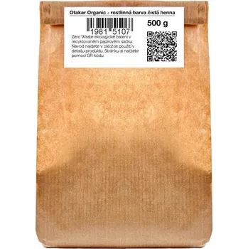 Barva na vlasy Otakar Organic - přírodní rostlinná barva na vlasy intenzivní měděná / čistá henna :-: 500 g - bez obalu