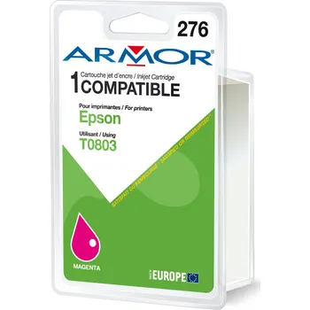 Cartridge Epson C13T080340 - T080340 kompatibilní červená Armor
