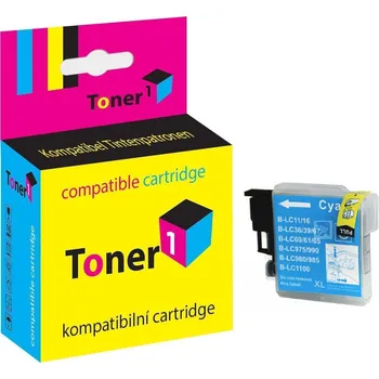 Cartridge Brother LC-980C - LC980C kompatibilní azurová Toner1
