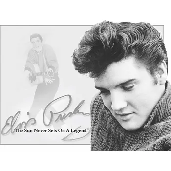 Plechová cedule Plechová cedule Elvis Presley The Sun Never Sets... 30 x 40 cm