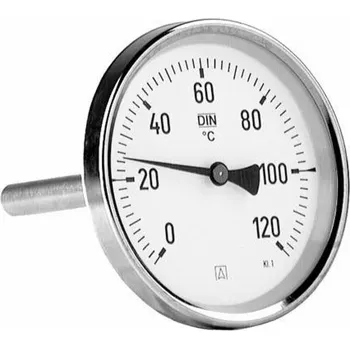 Kuchyňský teploměr Afriso Bimetalový teploměr BiTh 80 fi80mm 0-120 stupňů C pouzdro 63 mm 1/2 sekera třída 2.0 63 807