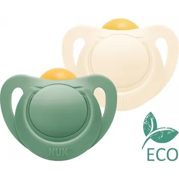 Latexový dudlík NUK For Nature 0-6m 2 ks box zelená 0-6 m