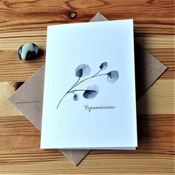 Kondolence s obálkou 120x170 mm - č.8