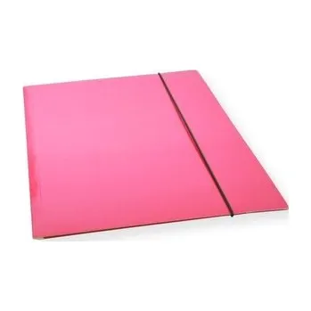 Set školních potřeb Teczka A4 z gumką lakier różowa 300gsm (10szt)