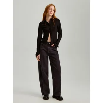 Dámské džíny Džíny baggy - 40 - House - šedá - 370EP-90J