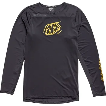 cyklistický dres Dres Troy Lee Designs SKYLINE LS ICONIC BLACK (34193102), S