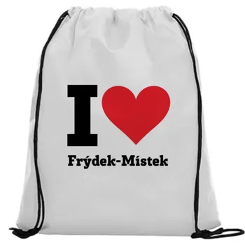 Vak na záda - I love Frýdek-Místek Zelená
