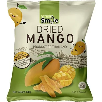 Sušené ovoce ORGANIC SMILE Sušené Mango- 150g (Thajsko)