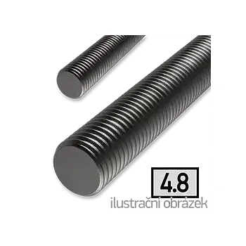 Závitová tyč Závitová tyč M12x1000, 4.8 bez povrch. úpravy