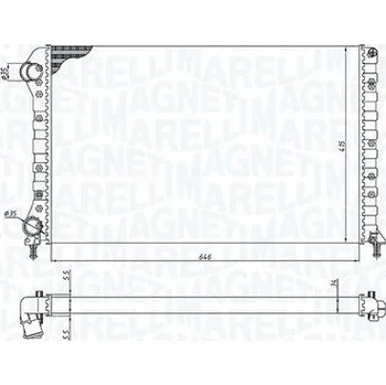 Chladič motoru Chladič, chlazení motoru MAGNETI MARELLI 350213194400