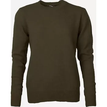 Dámský svetr Dámský vlněný svetr Lambswool Olivová XS