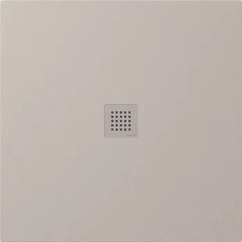 Sprchová vanička Treneca 100x100 vanička z litého mramoru, řezatelná, čtvercová, béžová mat 84301.81