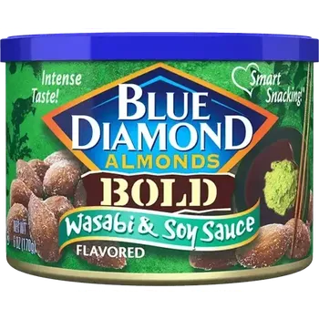 Blue Diamond mandle s příchutí wasabi a sójové omáčky 170 g