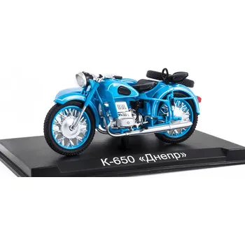 autíčko K-650 "Dnepr" KMZ 1:24 - MODIMIO Naše Motocykly časopis s modelem #41 K 650 Dnepr KMZ motorka - model motorky