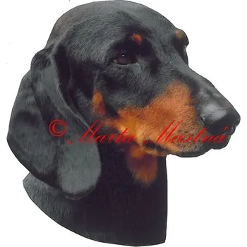 Samolepka jezevčík hladkosrstý 240