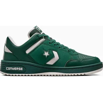 Pánská móda Converse CONVERSE WEAPON LEATHER Dodejte svému stylu nádech 90. let s těmito ikonickými teniskami Converse Weapon, inspirovanými basketbalovými a skate modely z té doby. Retro barva a odolný kožený svršek přináší klasický vzhled spolu s ikonickým štítku n