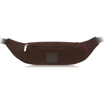 Kabelka Paolo Peruzzi Pánská praktická ledvinka Paolo Peruzzi; tmavě hnědá