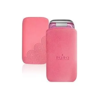Pouzdro na mobilní telefon Pouzdro Puro mobile phone Nabuk case růžové